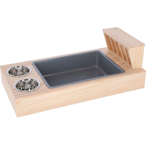 Feeding Station and Hygiene Area for Rabbits and Rodents