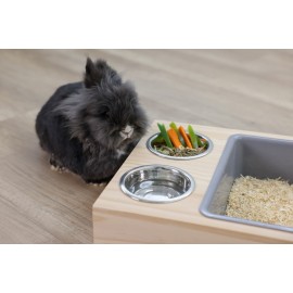 Feeding Station and Hygiene Area for Rabbits and Rodents