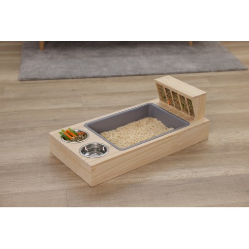 Feeding Station and Hygiene Area for Rabbits and Rodents