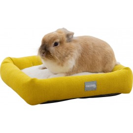 Small Animal Bed – White and Yellow (36x32x7 cm)