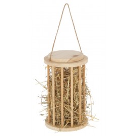 3-in-1 Hay Rack for Rabbits and Rodents – Standing, Rolling, and Hanging (25x15 cm)