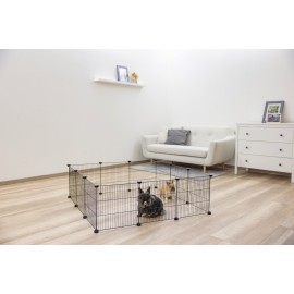 Parc Modulaire pour Intérieur et Extérieur – 12 Éléments en Grille (35x35 cm)