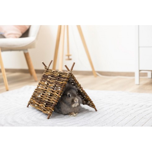 Tipi Nature pour lapins et rongeurs – 37x27 cm