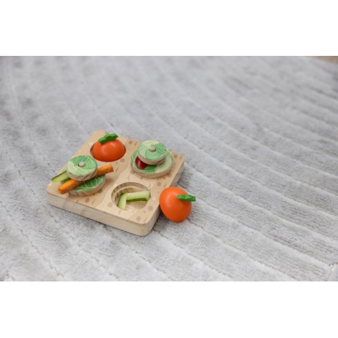 Jouet de réflexion et d'apprentissage Veggie – 15x15x6 cm